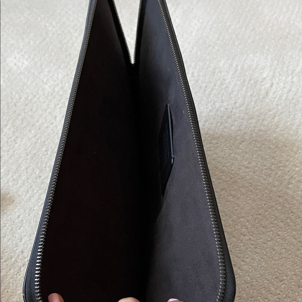 Coach Dark Brown Leather Laptop Bag - Picture 3 of 8
